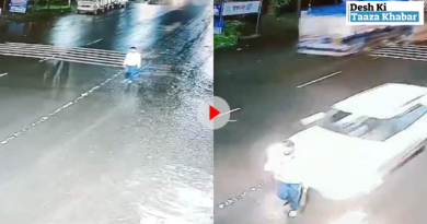 Disturbing Hit-and-Run Incident in Kolhapur: Man Thrown Several Feet into Air by Speeding Car