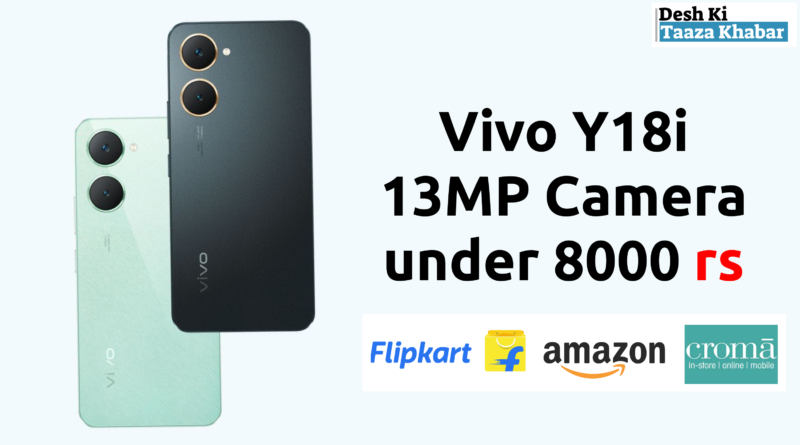 Meet the Vivo Y18i: India’s Latest Affordable Phone with a 13 MP Camera and IP54 Protection!