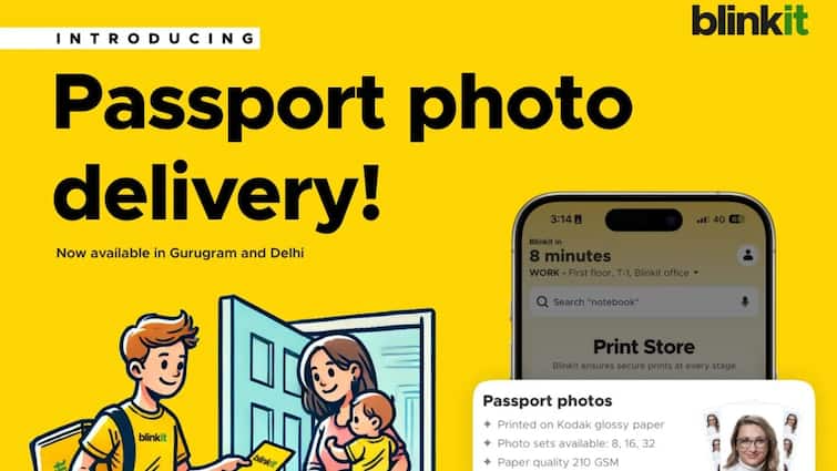 Now Don’t Leave Home for a Photo Again: Get Passport Size Photos Delivered in Minutes with Blinkit!