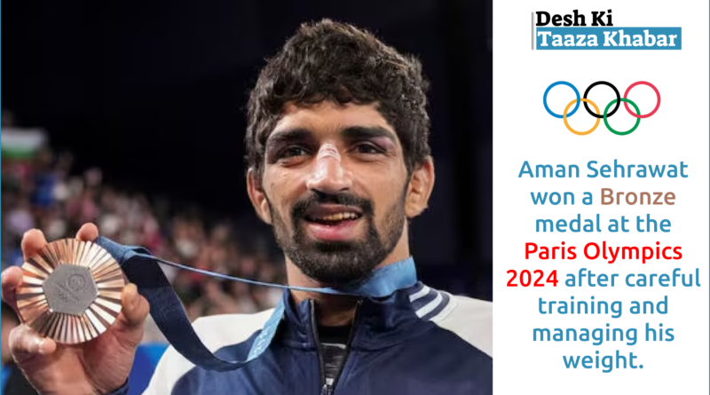 Aman Sehrawat Secures Bronze Medal, Continuing India’s 16-Year Wrestling Legacy