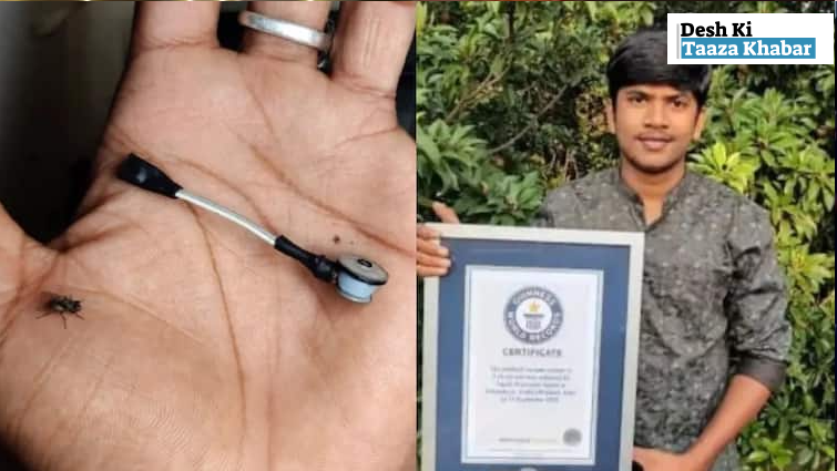 Viral news: Indian Student Breaks Record with World’s Smallest Vacuum Cleaner Made from a Ballpoint Pen Goes Viral on Social Media