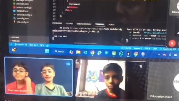 Viral Video: Kids Chat About Coding on Google Meet, Sparking Debate Over Tech for Youngsters