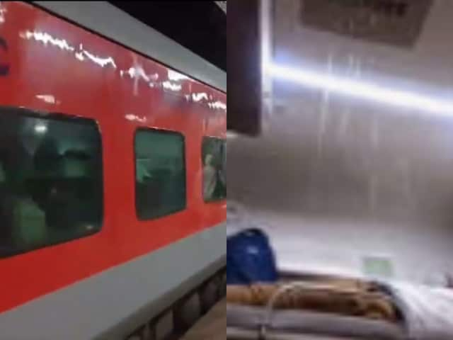 Water Leakage in Train: AC Coach on Jabalpur-Nizamuddin Express Flooded with Rainwater