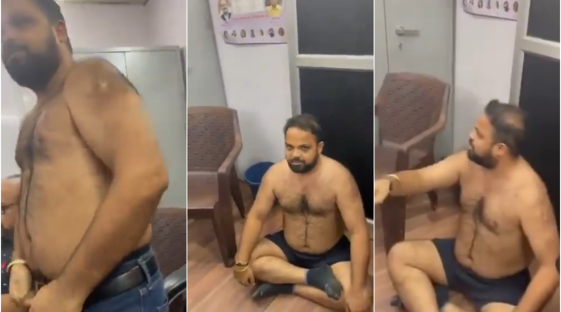 Viral Video: Businessman Stages Unique Protest in Ghaziabad GST Office Over Bribery Allegations